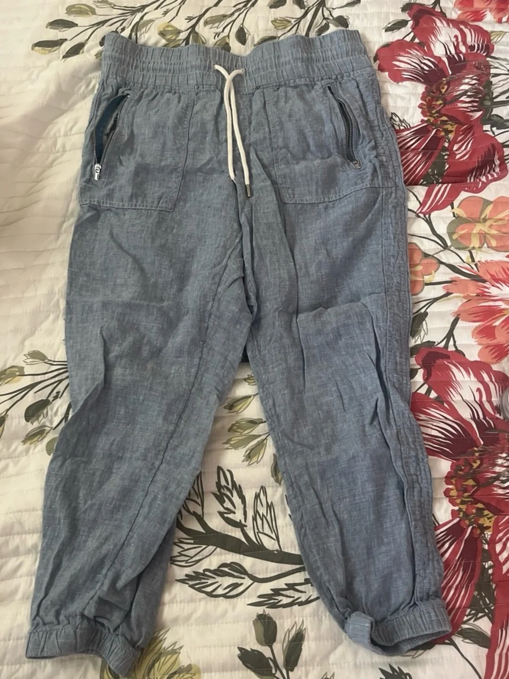 Athleta Slate Blue Women’s Drawstring Joggers - Picture 1 of 5